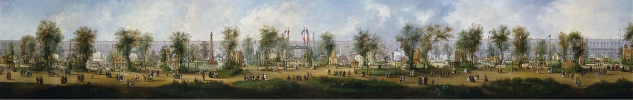 Panoramatický pohled na Světovou výstavu 1867, Champ-de-Mars od Unknown artist