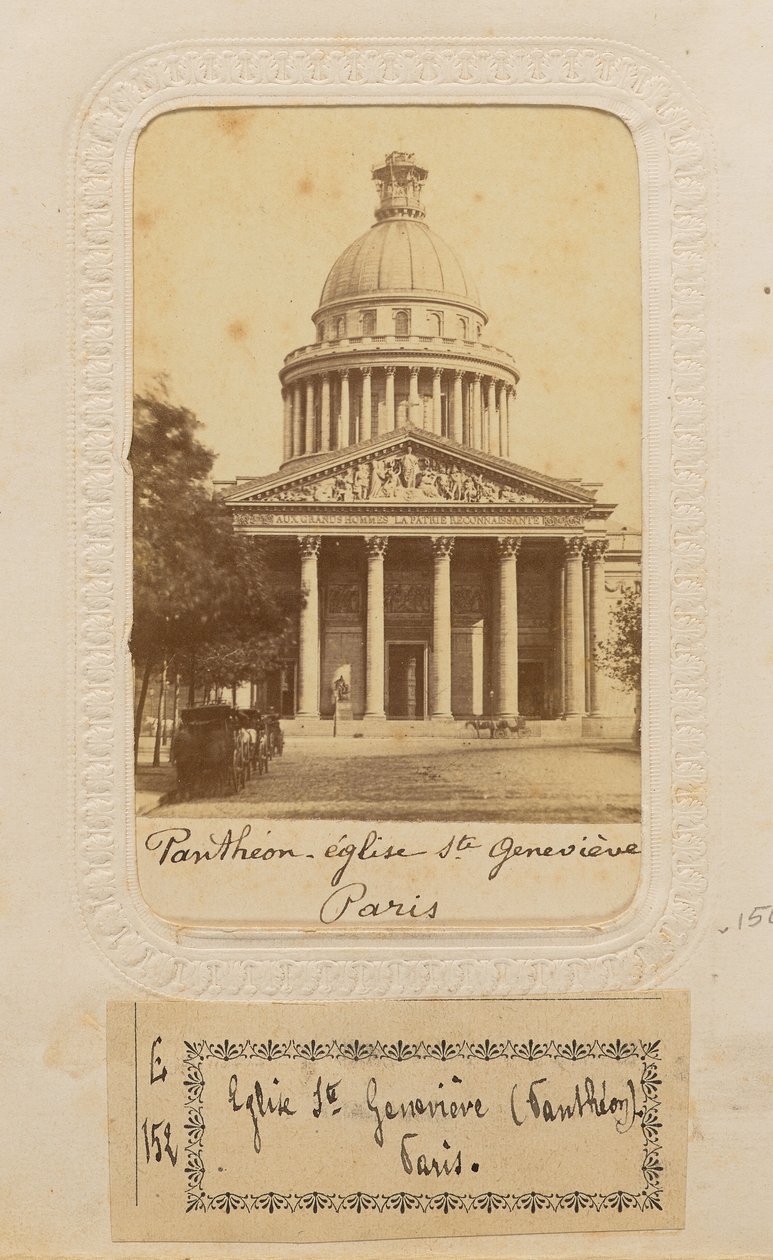 Panthéon - kostel Sainte Geneviève, Paříž od Unknown artist