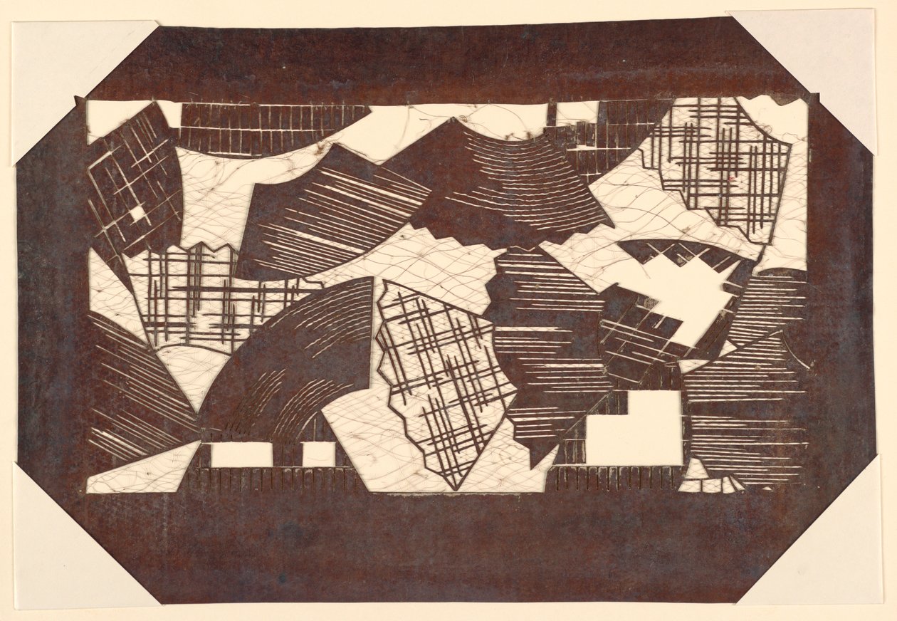 Motiv papírového ventilátoru od Unknown artist