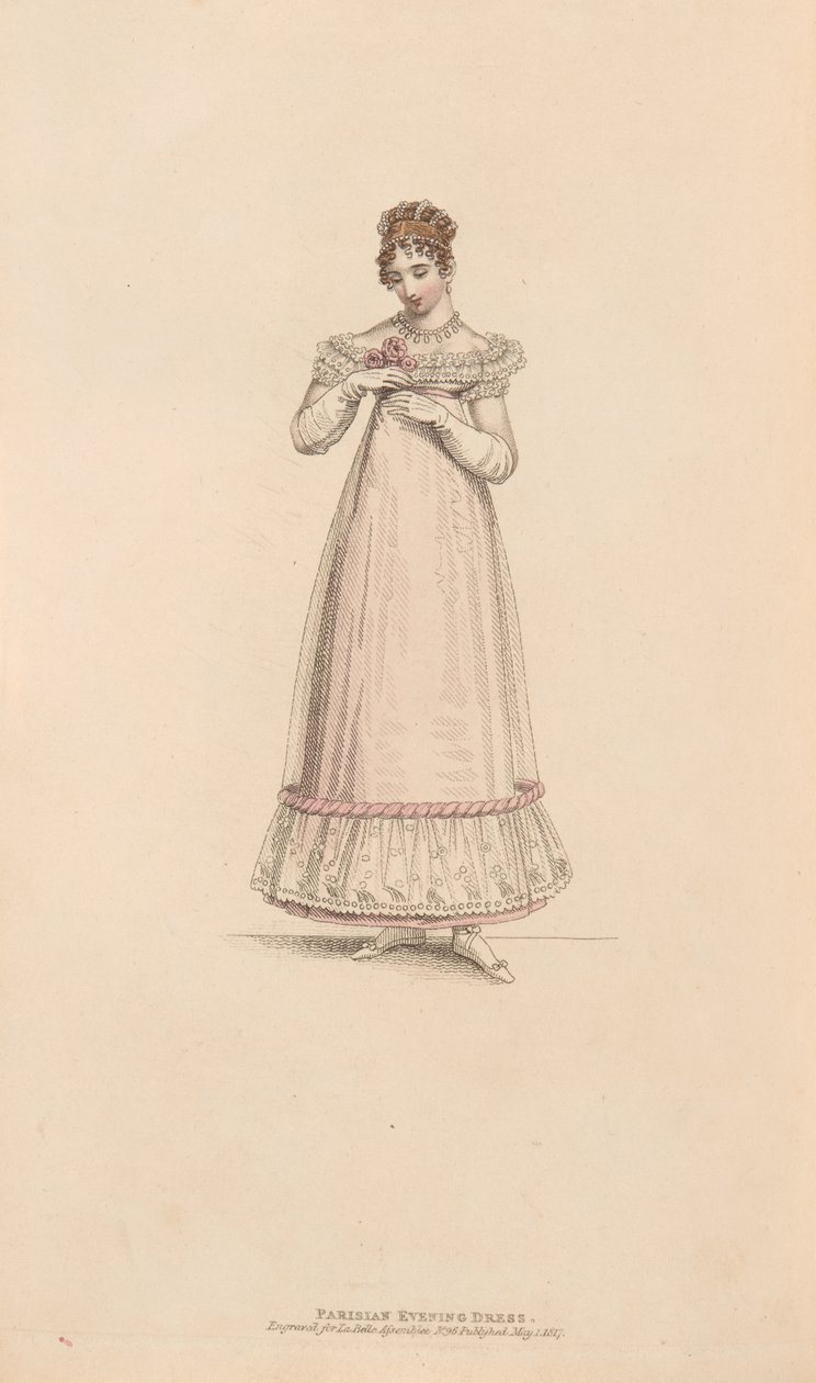 Pařížské večerní šaty od Unknown artist