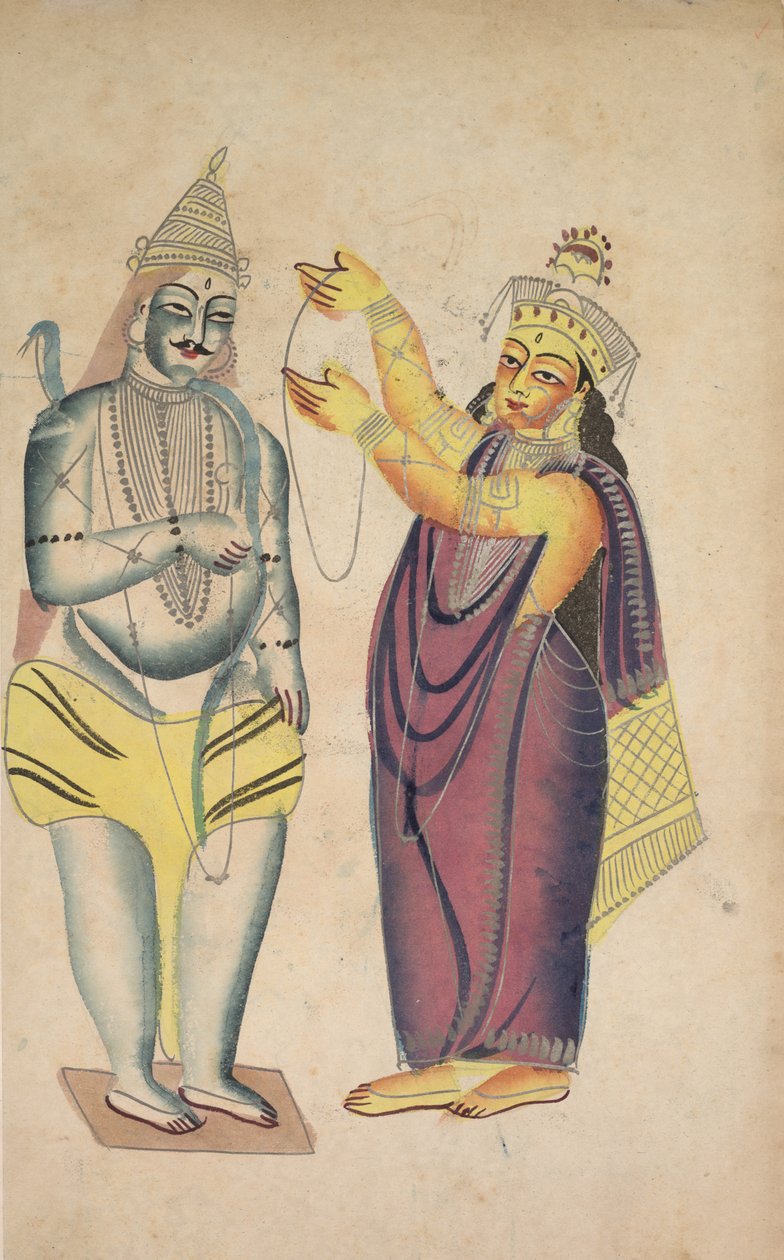 Parivati Umístění svatební girlandy na Shiva (verze) od Unknown artist