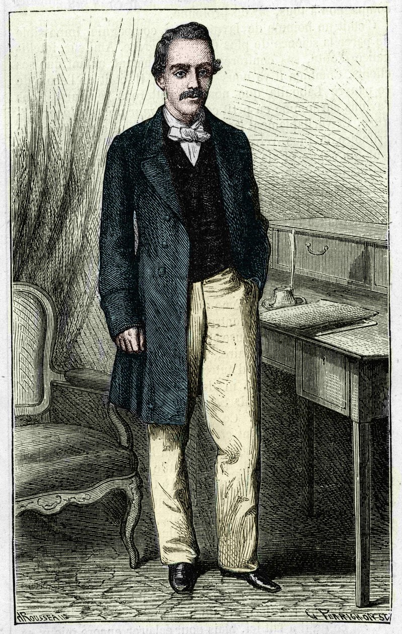 Paul du Chaillu (1837-1903), francouzský průzkumník rovníkové Afriky. od Unknown artist