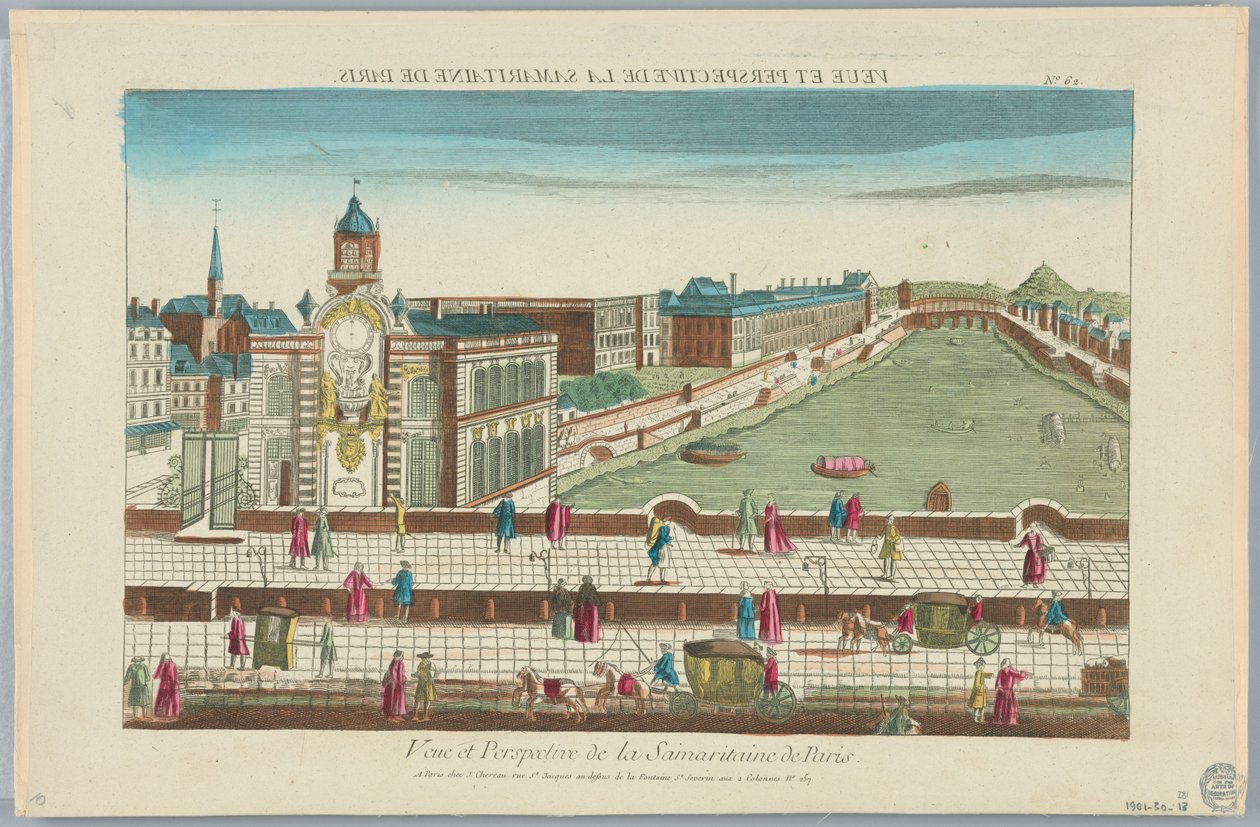 Peep-show, Pohled a perspektiva pařížského Samaritaine, č. 62 od Unknown artist