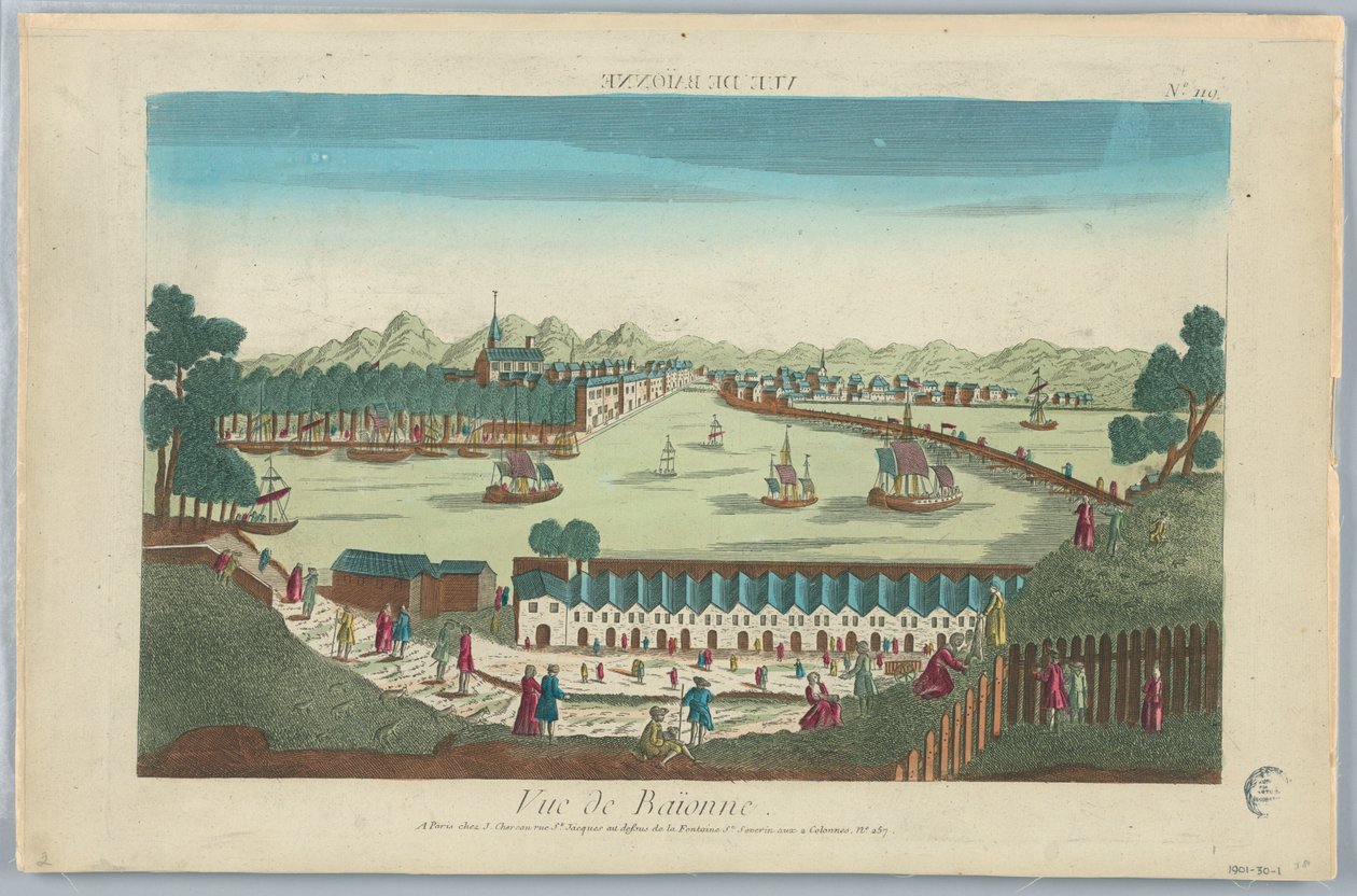 Peep-show, Vue de Baionne, No. 119 od Unknown artist