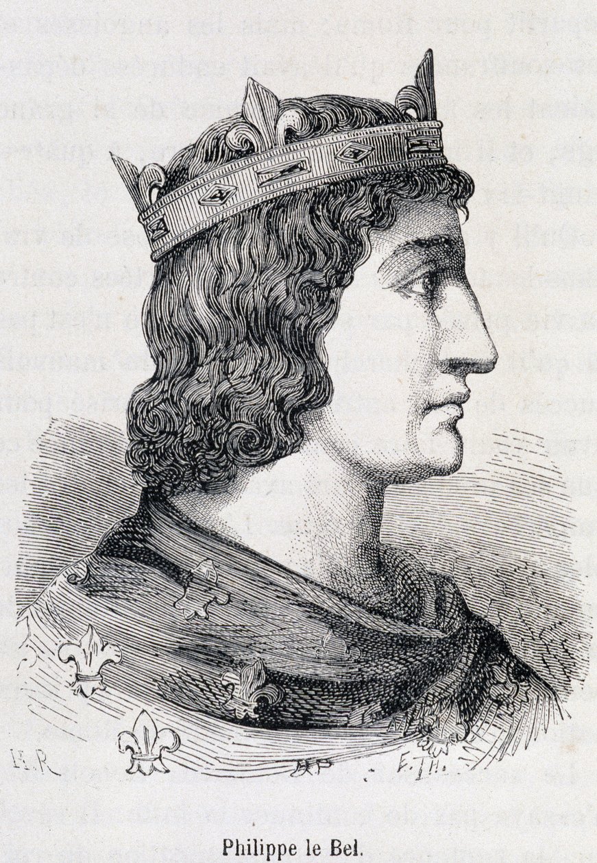 Philippe IV le Bel (1268 - 1314) - v “” Histoire de France populaire”” od Henriho Martina, Jouvet, Paříž, T.1 od Unknown artist
