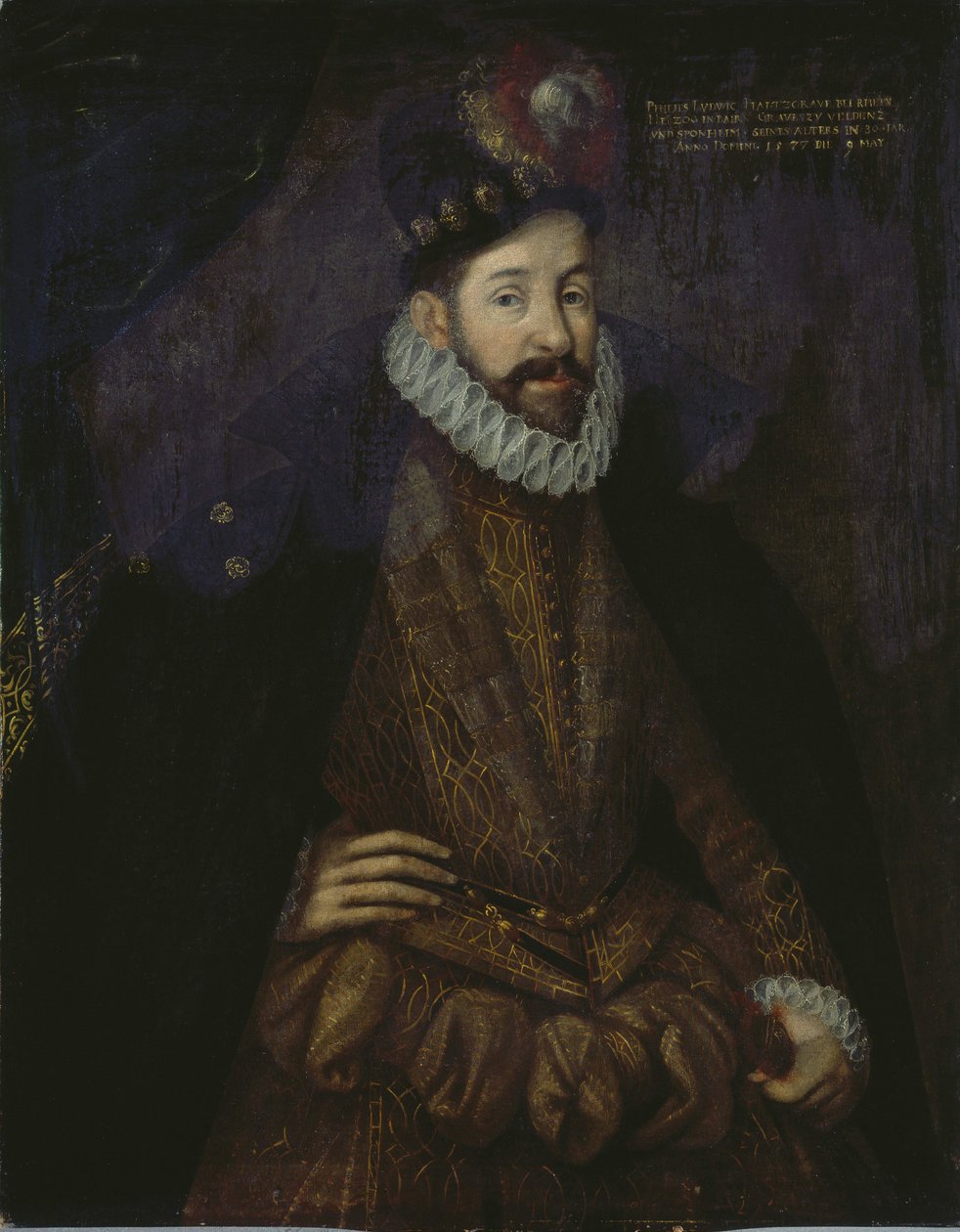 Philippe Louis de Neubourg - (Philippe-Louis de Neubourg) - Portrét Philippa Ludwiga (1547-1614), vévody z Falce-Neuburgu, Anonym. olej na plátně od Unknown artist
