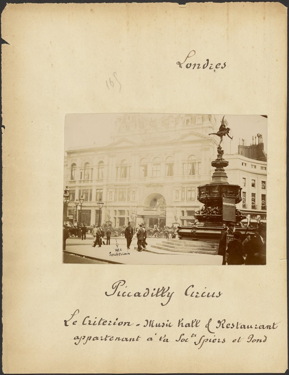 [Piccadilly Circus a divadlo Criterion] od Unknown artist