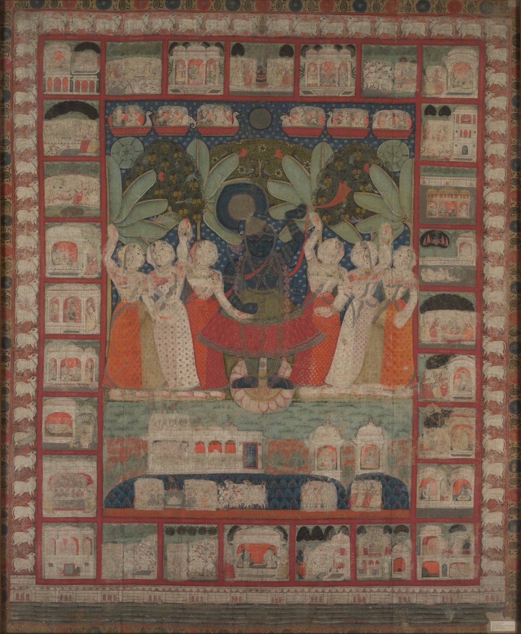 Pichwai ze Shri Nathji od Unknown artist