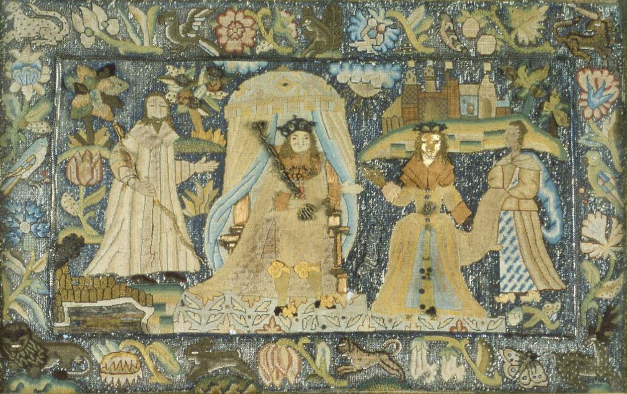 Obraz zobrazující královnu ze Sáby před králem Šalamounem od Unknown artist