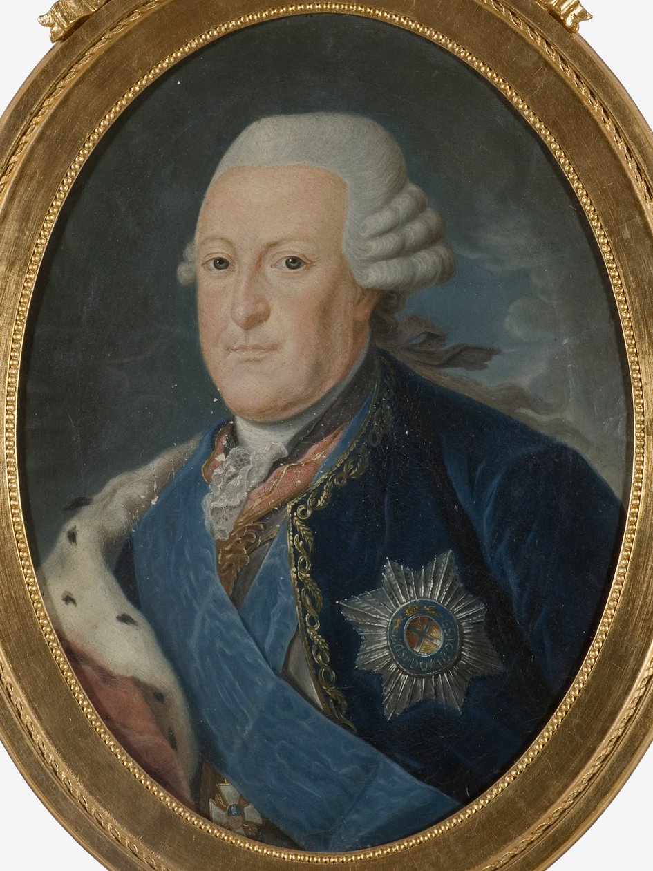 Pierre von Biron, duc de Courlande - Portrét Petra von Birona (1724-1800), vévody z Courlandu a Semigallie, Anonym . Olej na plátně, druhá polovina 18. stol.. Rozměr : 59x44 cm. Národní muzeum Stockholm od Unknown artist