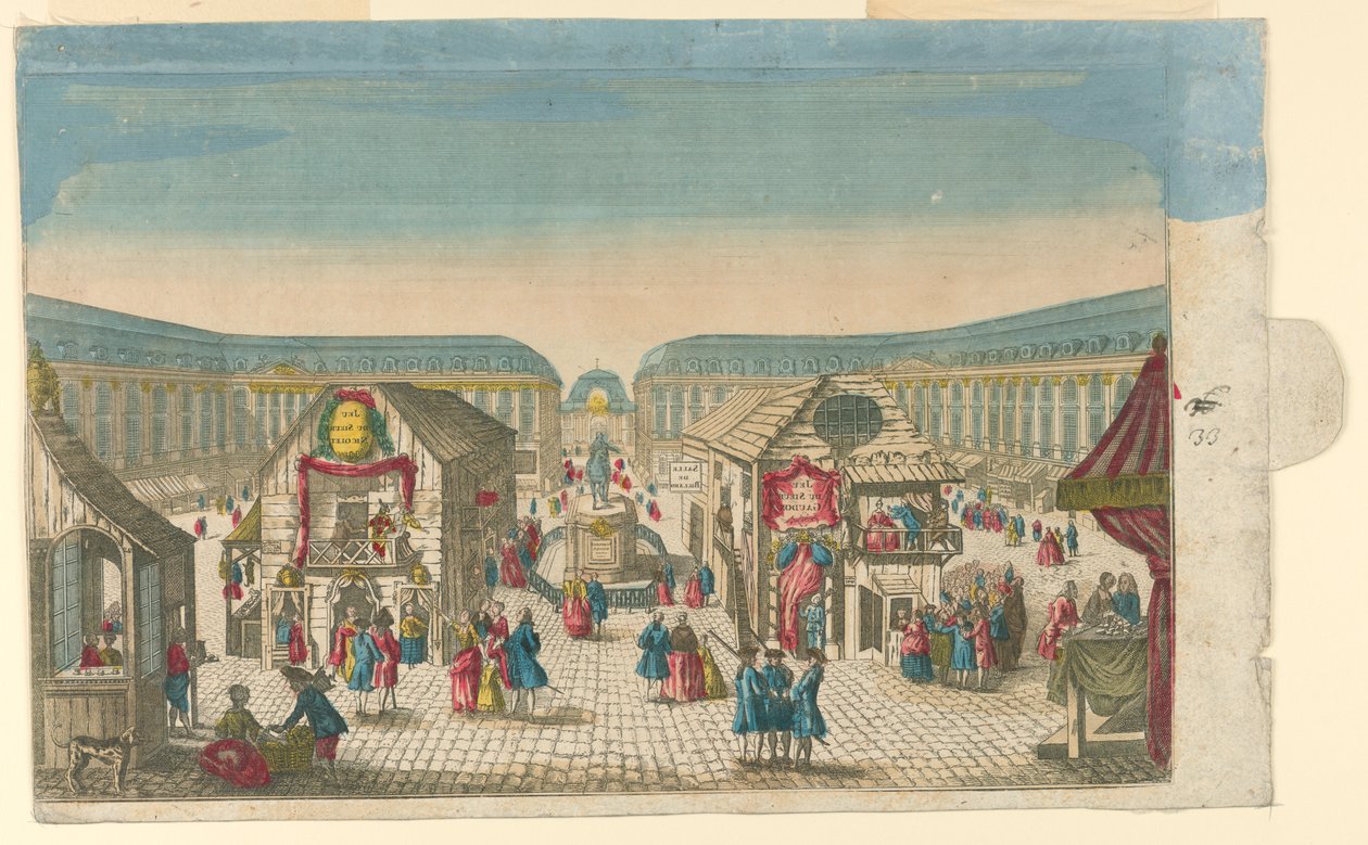 Place Vendôme během veletrhu Saint-Ovide v Paříži od Unknown artist