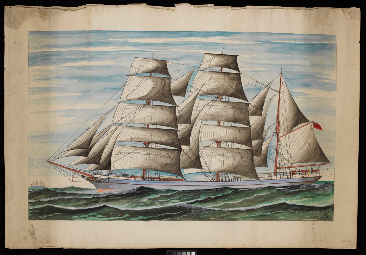 Polynésie 1876 (kvaš a akvarel) od Unknown artist