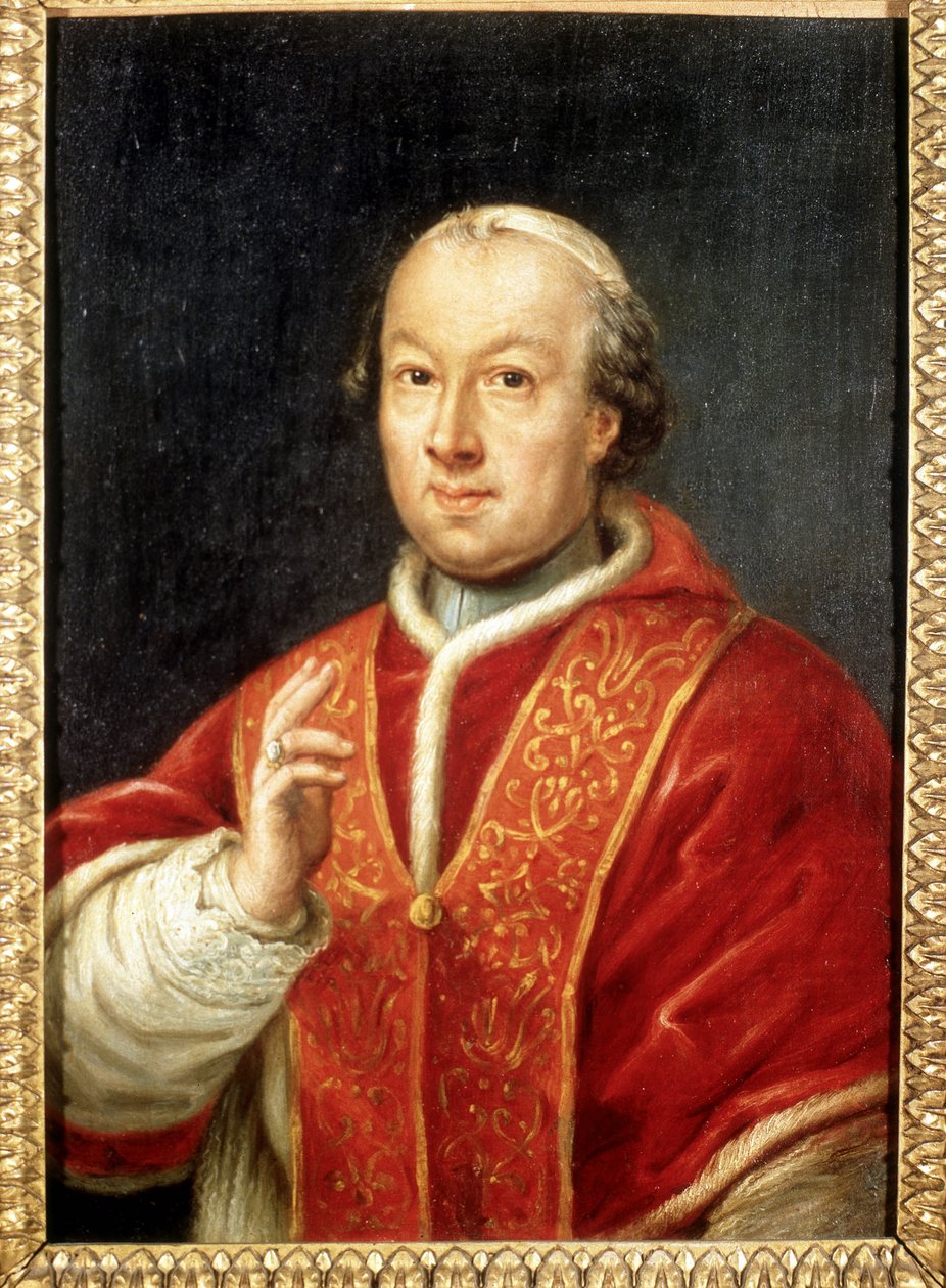 Papež Pius (Pio nebo Pius) VI (1717-1799). Anonymní malování. Řím, Muzeum Risorgimento. od Unknown artist