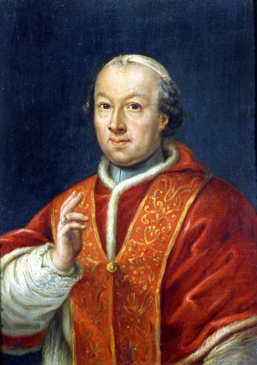 Papež Pius (Pio nebo Pius) VI (1717-1799). Anonymní malování. Řím, Muzeum Risorgimento. od Unknown artist