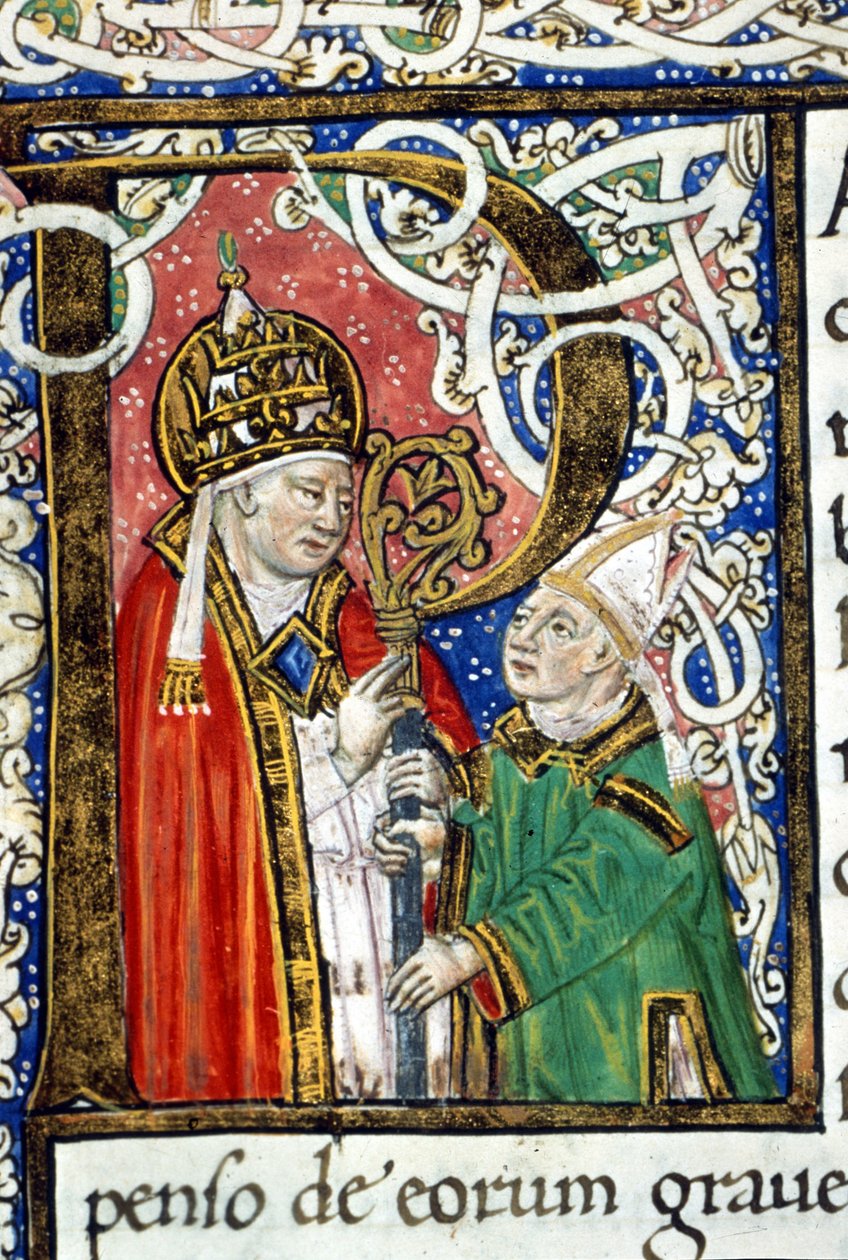 Papež svatý Řehoř I. Veliký (540 - 604). od Unknown artist
