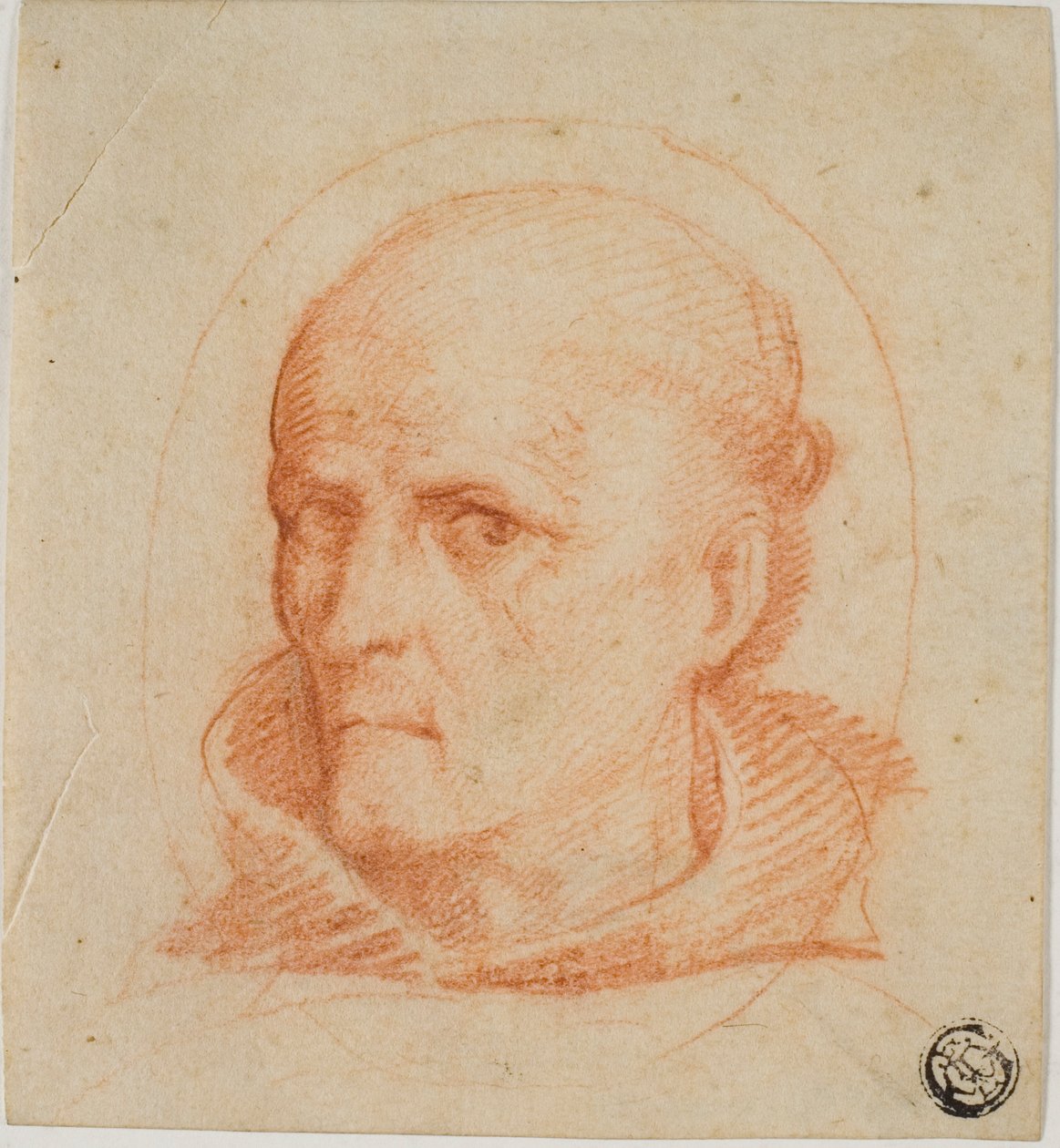 Portrét hlavy františkánského mnicha od Unknown artist