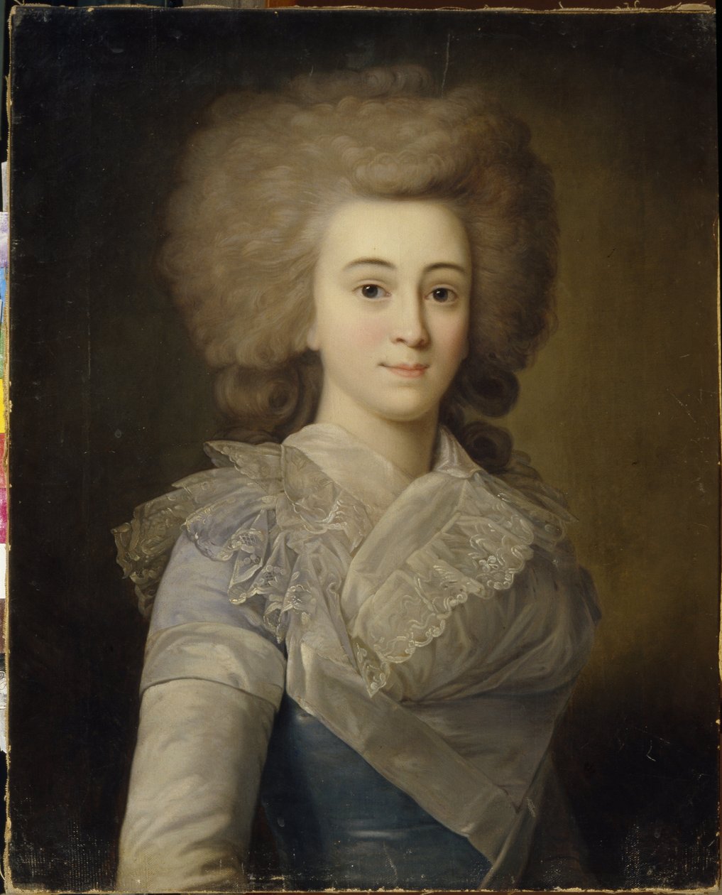 Portrét Elisabeth Alexandrovna Stroganova (1745-1831) (Portrait of Elisaveta A. Stroganova). Anonymní obraz, olej na plátně, kolem roku 1770. Ruské umění 18. století, rokokové umění. Oblastní galerie umění, Tambov (Rusko). od Unknown artist