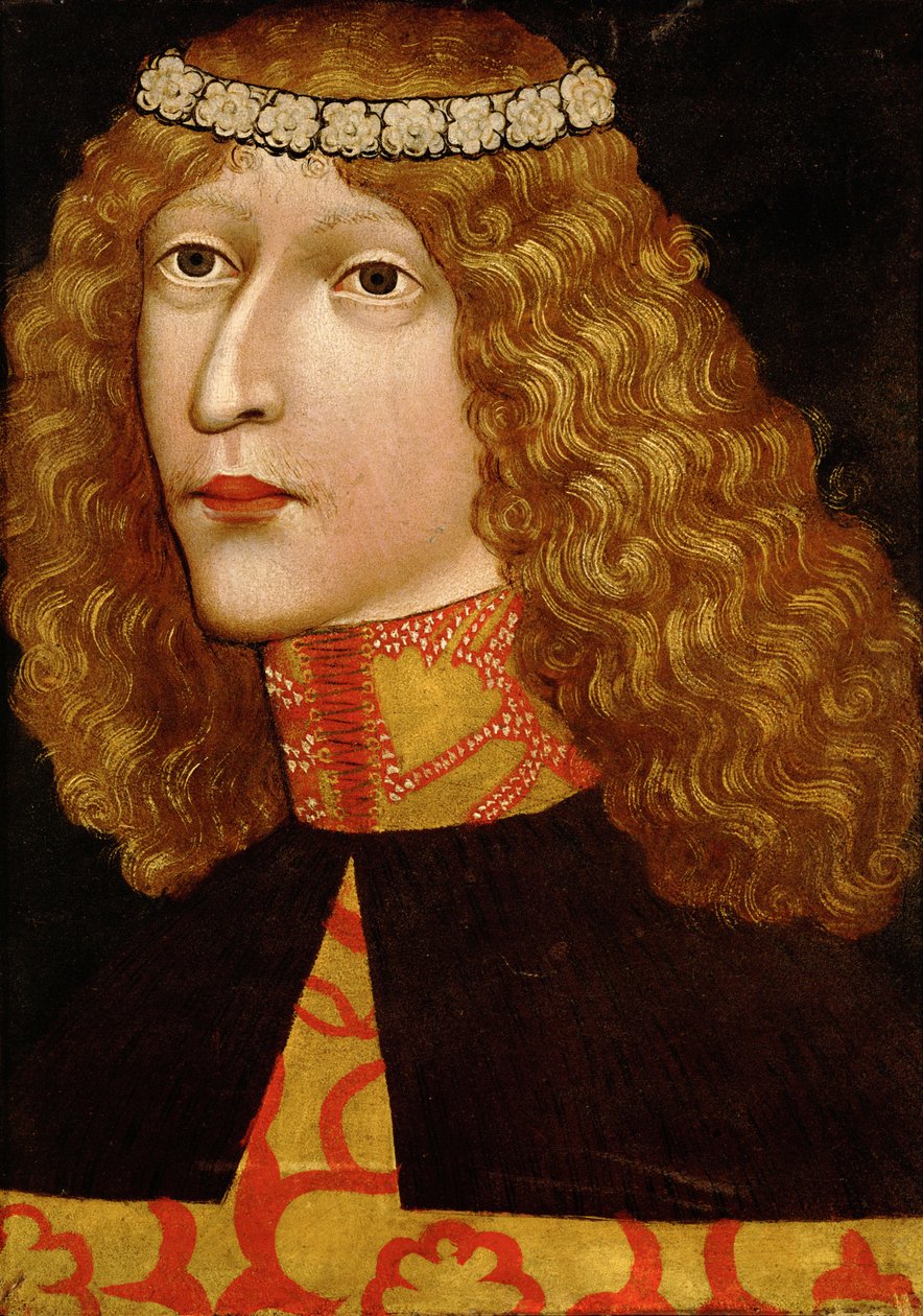 Portrét Ladislava V., posmrtného (1440 cca-1457) krále uherského (1444-1457) a českého (1453-1457) (Ladislaus I. Habsburský nebo Ladislav - Ladislav Posmrtný (1440-1457) od Anonymous od Unknown artist