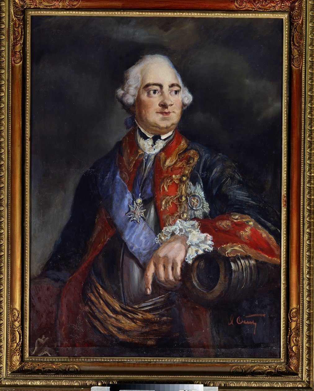 Portrét matematika Leonarda Eulera (1707-1783) (Portrét matematika Leonharda Eulera). Anonymní malování. Olej na plátně, 79 x 69,5 cm od Unknown artist