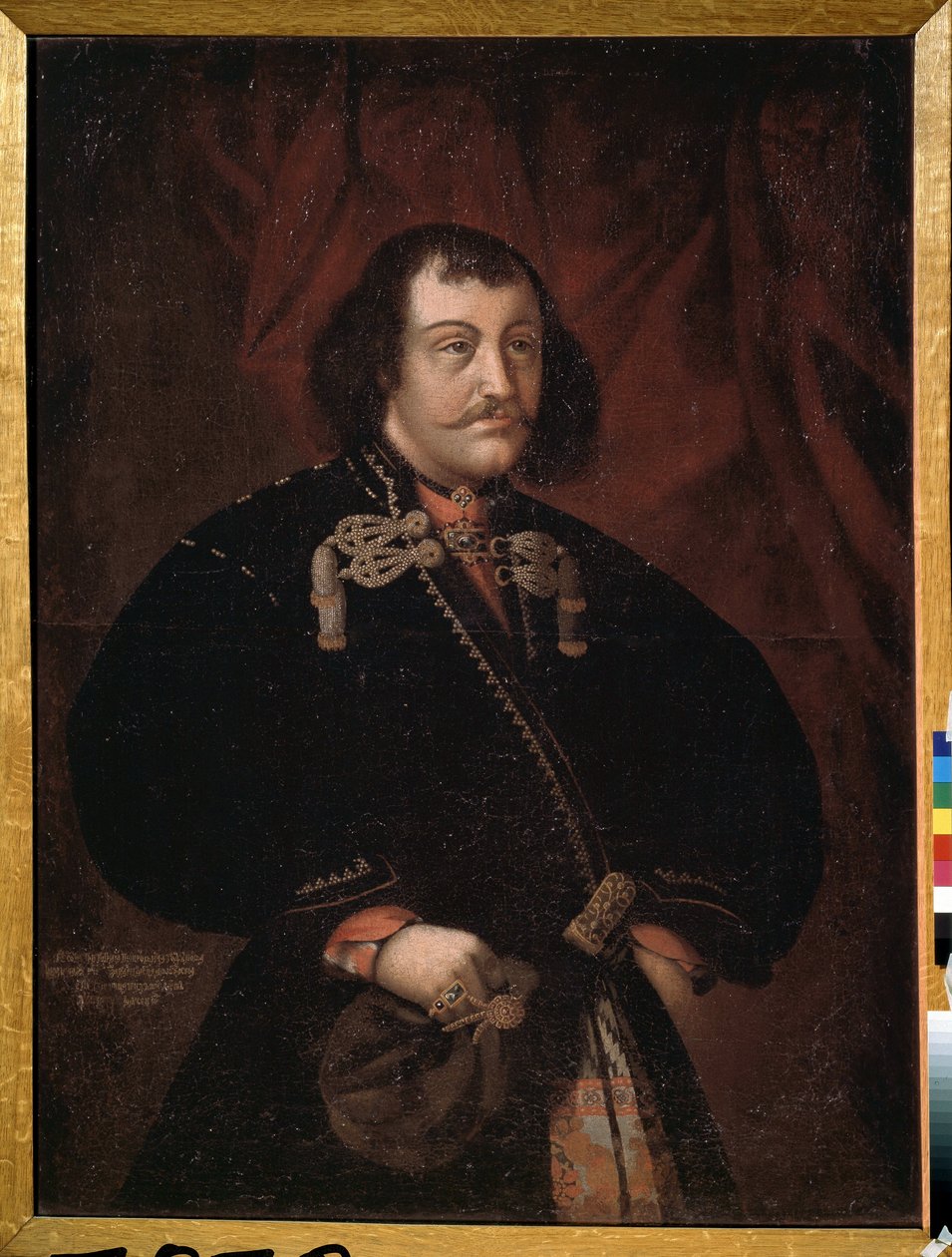 Portrét palácového sluhy Grigorije Godunova (Portrét palácového sluhy Grigorije Godunova). Anonymní malování. Olej na plátně od Unknown artist