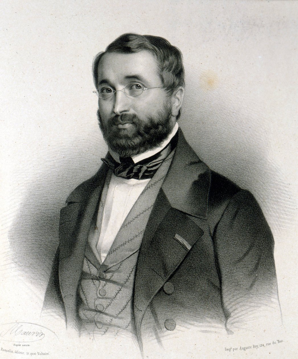 Portrét Adolphe Adama (1803 - 1856), francouzského skladatele. od Unknown artist