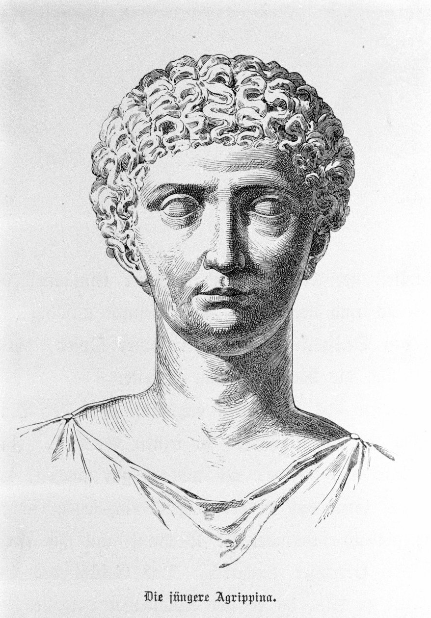 Portrét Agrippina Mladého (16 - 59). od Unknown artist