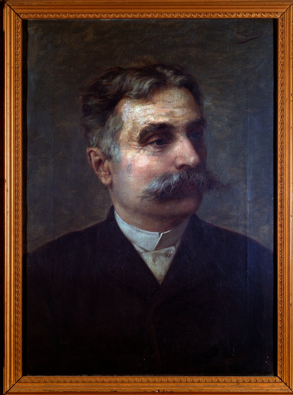 Portrét Alessandra Busiho, italského skladatele (malba od Unknown artist
