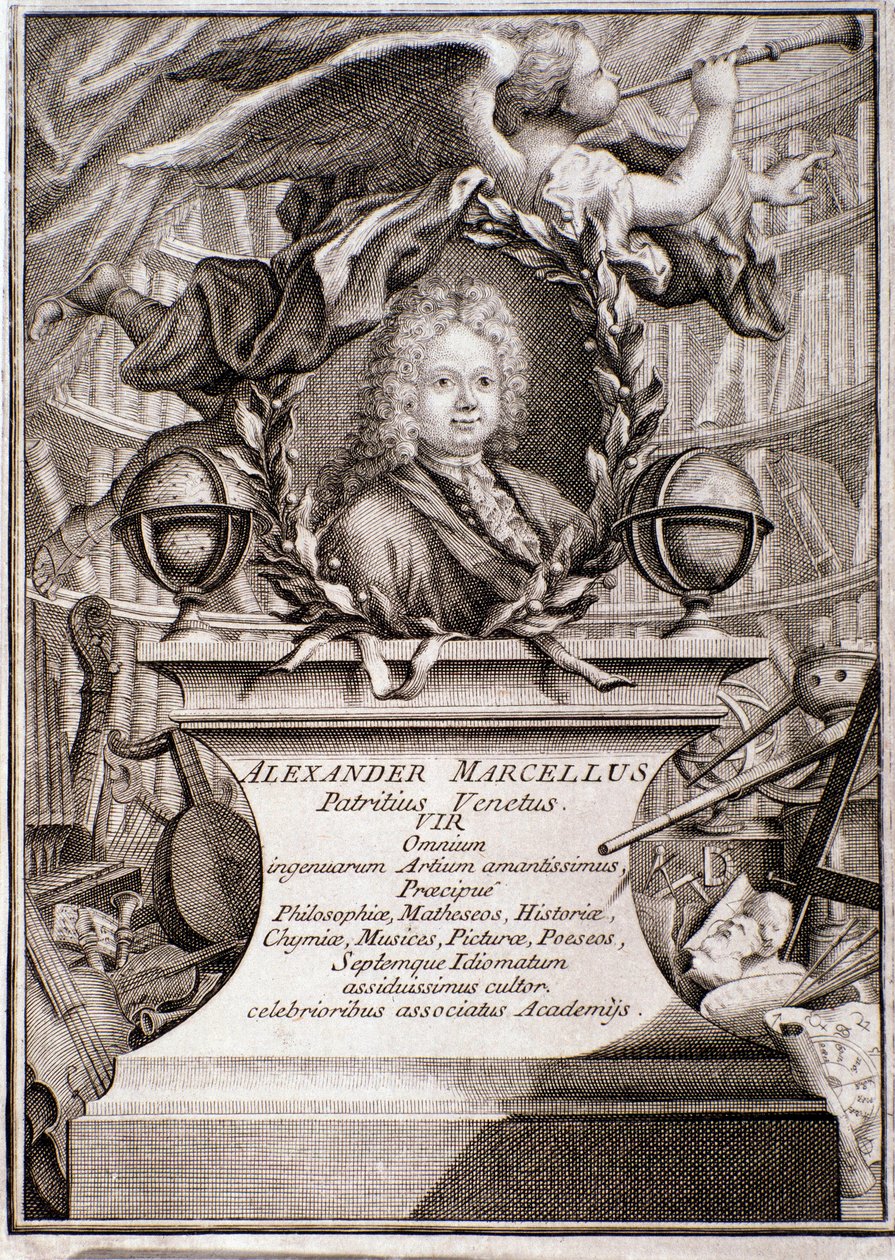 Portrét Alessandra Marcella (rytina) od Unknown artist