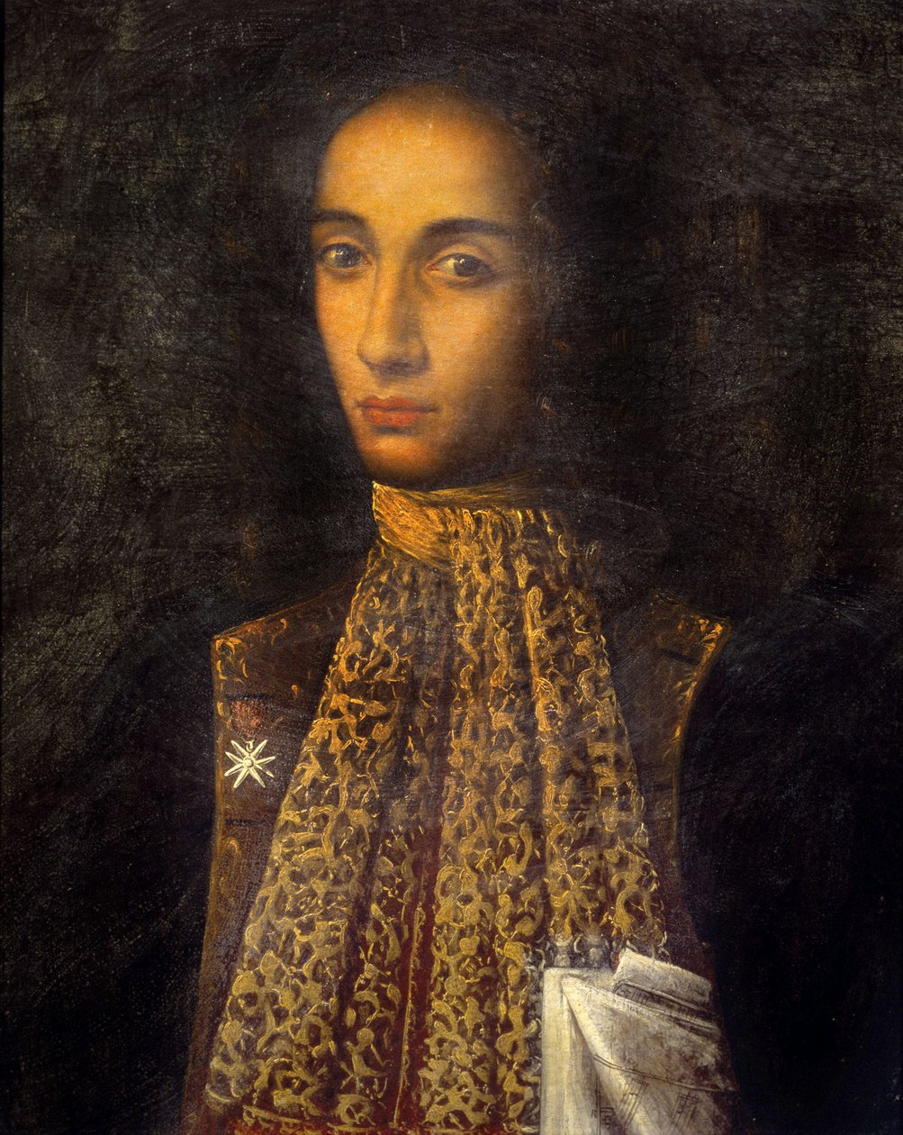 Portrét Alessandra Scarlattiho (1660-1725) italského skladatele. od Unknown artist