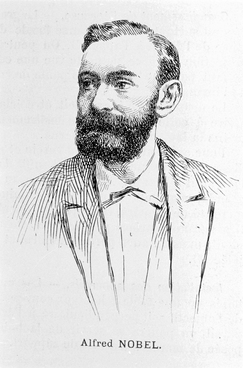 Portrét Alfreda Nobela (1833 - 1896), švédského průmyslníka a chemika. od Unknown artist