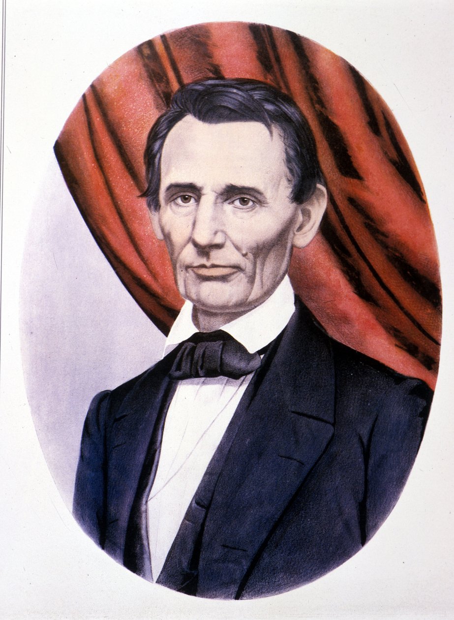 Portrét amerického prezidenta Abrahama Lincolna (1809 - 1865). od Unknown artist