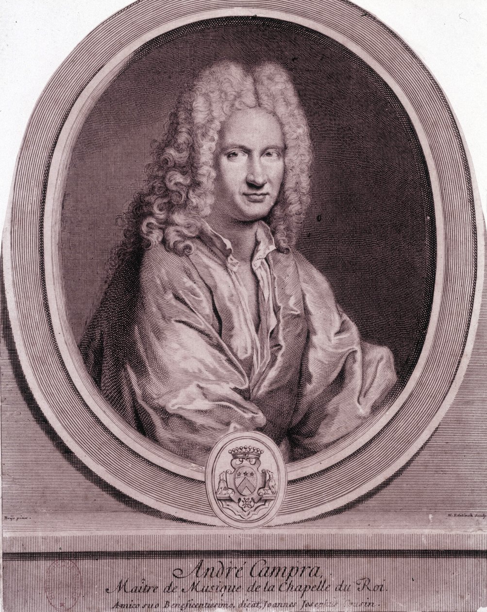 Portrét André Campry (1660-1744), francouzského skladatele. od Unknown artist