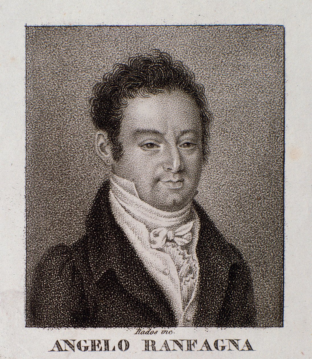 Portrét Angelo Ranfagna (rytina) od Unknown artist