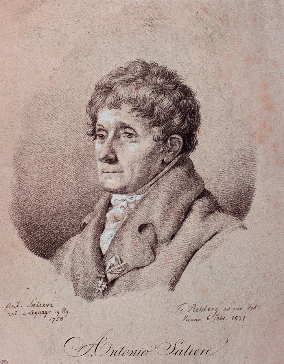 Portrét Antonia Salieriho (rytina) od Unknown artist