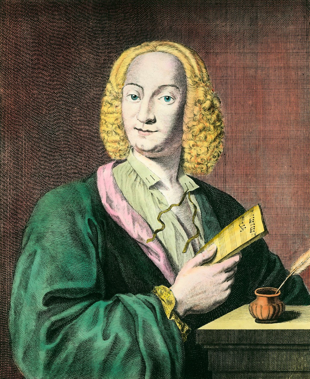 Portrét Antonia Vivaldiho (1678-1741), italského skladatele. Rytina 18. století. Soukromá sbírka od Unknown artist