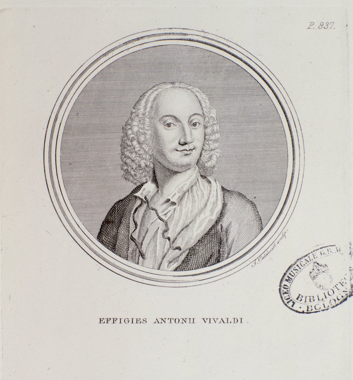 Portrét Antonia Vivaldiho (rytina od Unknown artist