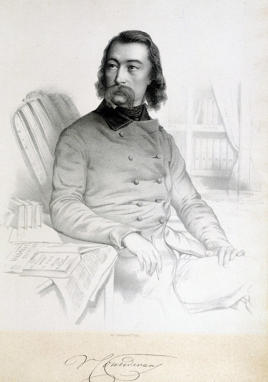 Portrét Barthelemy Prosper Enfantin, dit le Père Enfantin (1796-1864), saint simonien (saint simonien) od Unknown artist