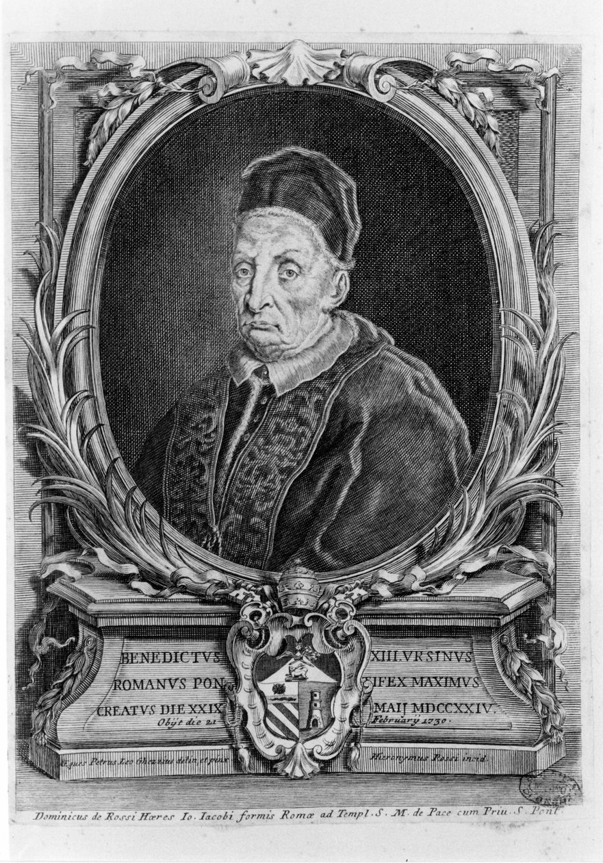 Portrét Benedikta XIII. (1649 - 1730). od Unknown artist