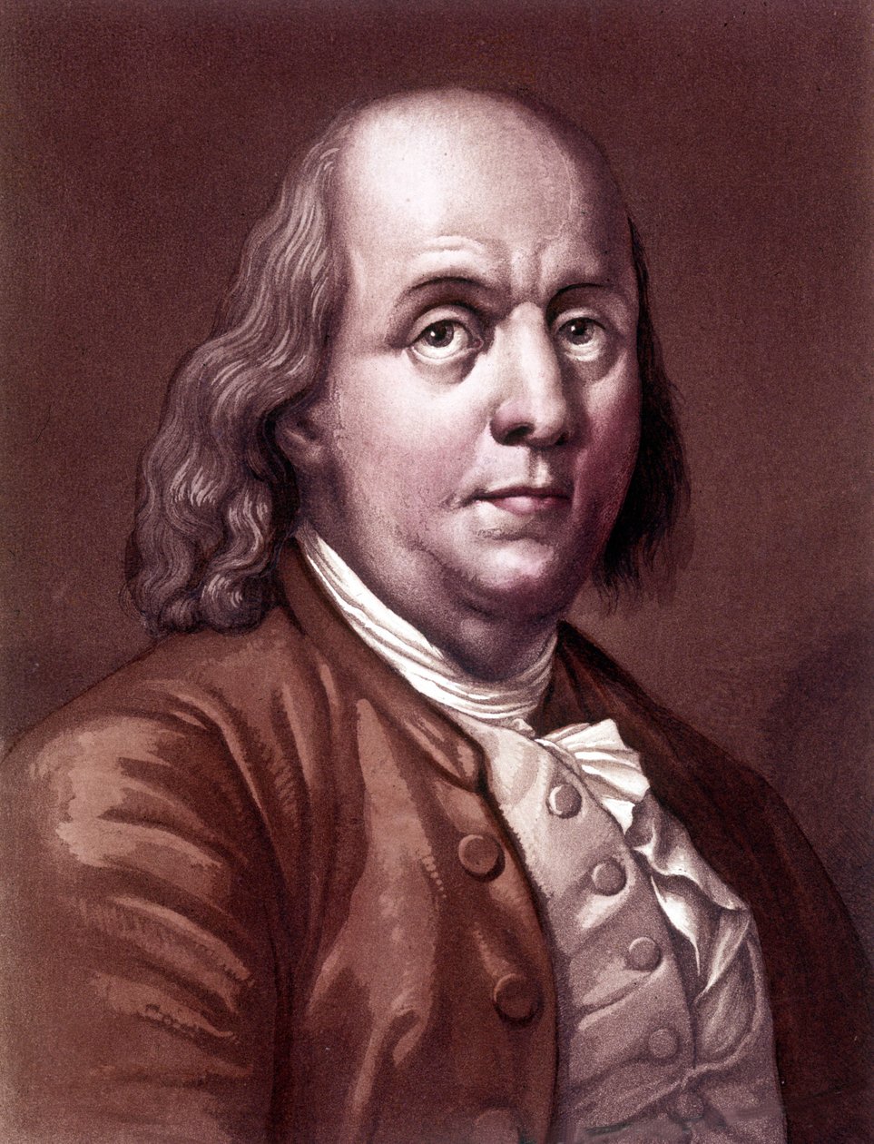 Portrét Benjamina Franklina (1706-1790), amerického filozofa, fyzika a velvyslance. od Unknown artist