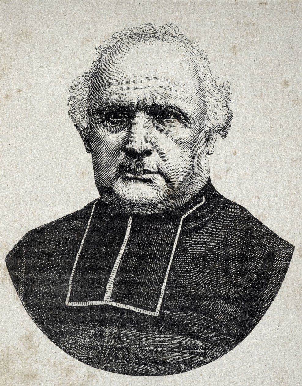 Portrét biskupa Peyramale, kněze z Lourdes (1811 - 1877) - v „“Les Contemporains“, n.d. koncem 19. století. od Unknown artist