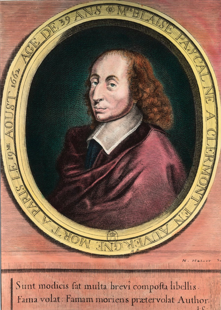 Portrét Blaise Pascala od Unknown artist