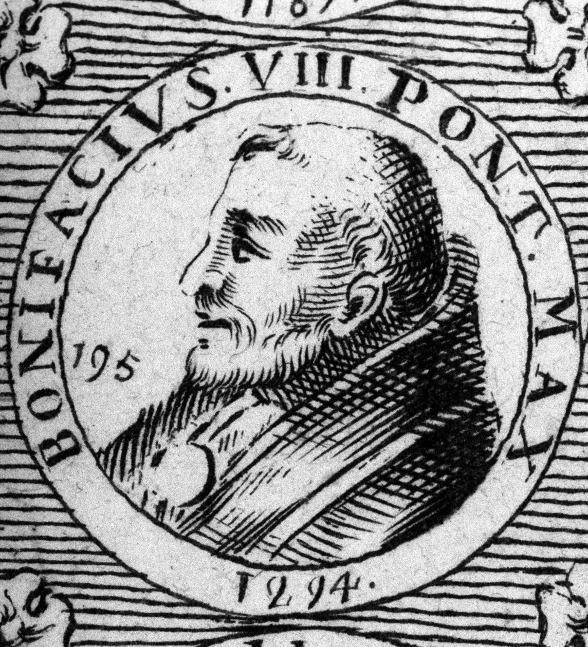 Portrét Bonifáce VIII. (Benedetto Caetani dit Bonifác VIII od Unknown artist