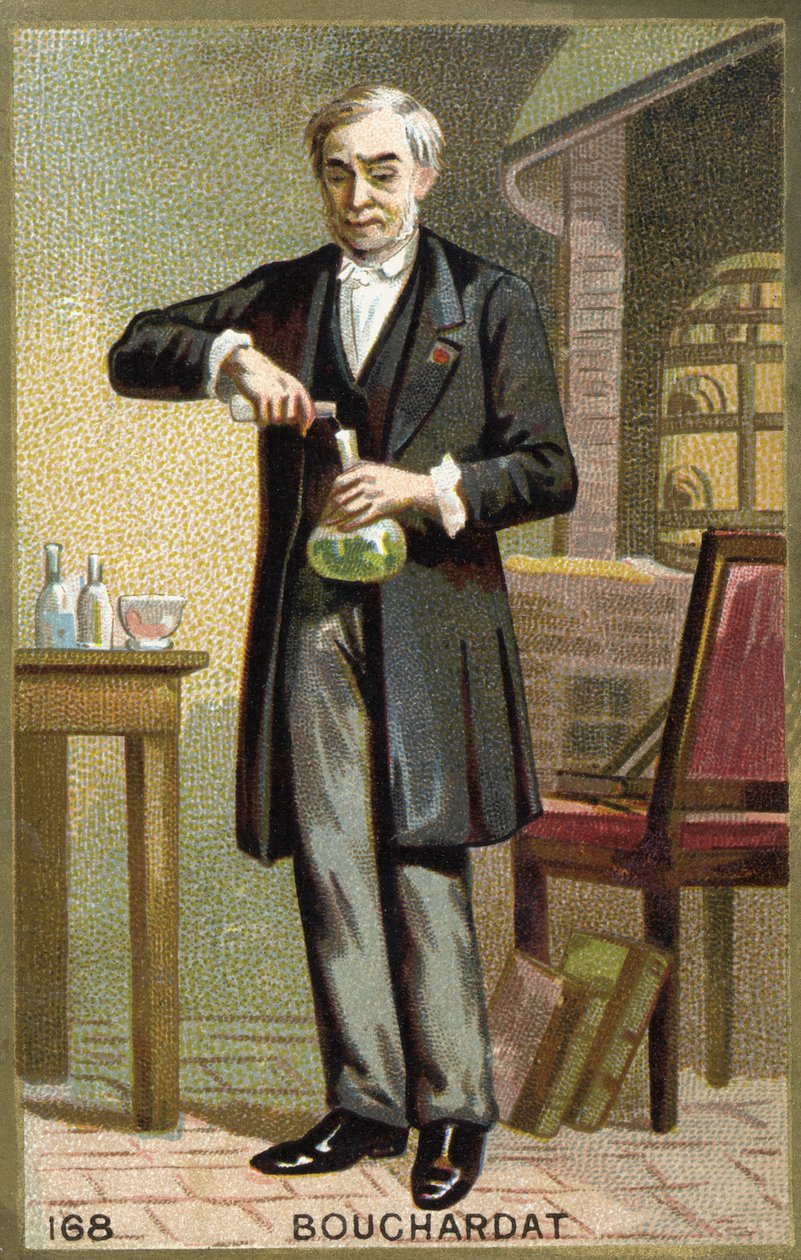 Portrét Bouchardat. Chromolitografie 19. století. od Unknown artist