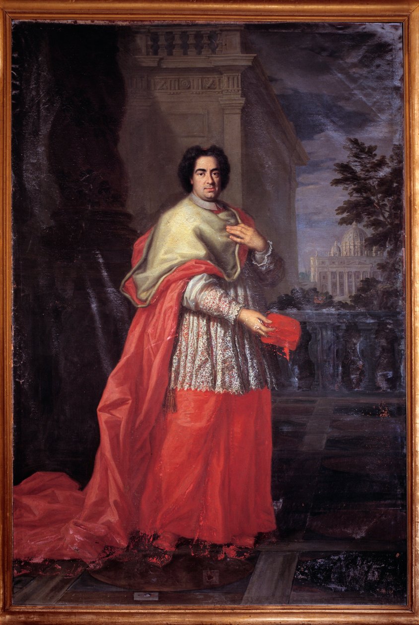 Portrét kardinála Troiana Acquavivy Aragonského (olej na plátně). od Unknown artist