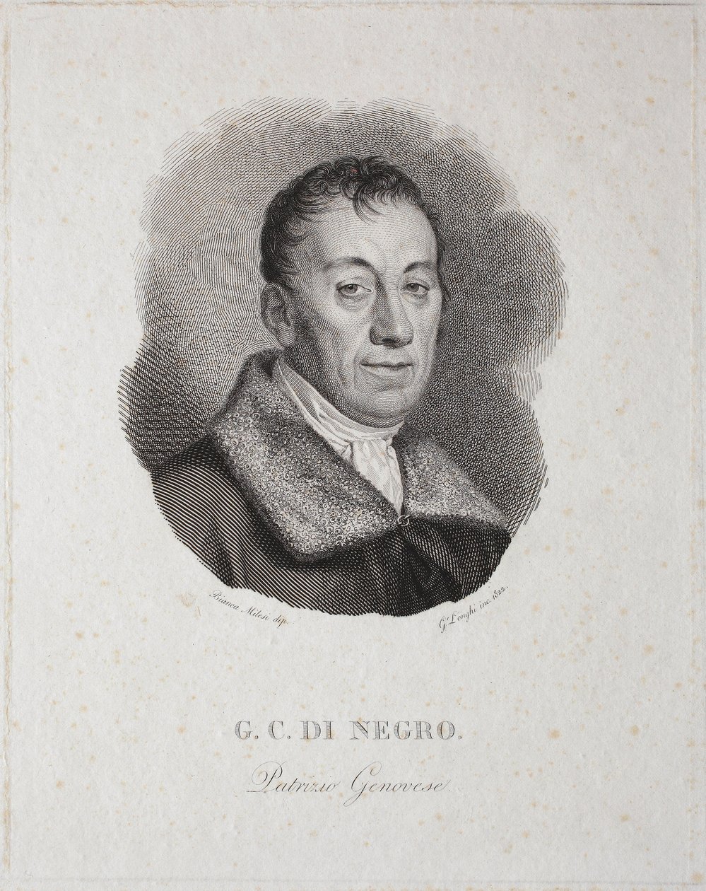 De Negro v portrétu auta (rytina) od Unknown artist