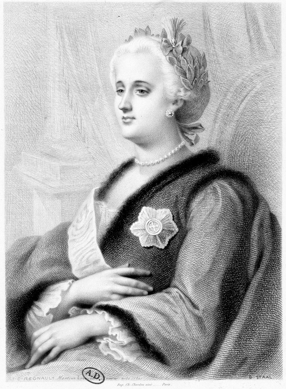 Portrét ruské Kateřiny II od Unknown artist