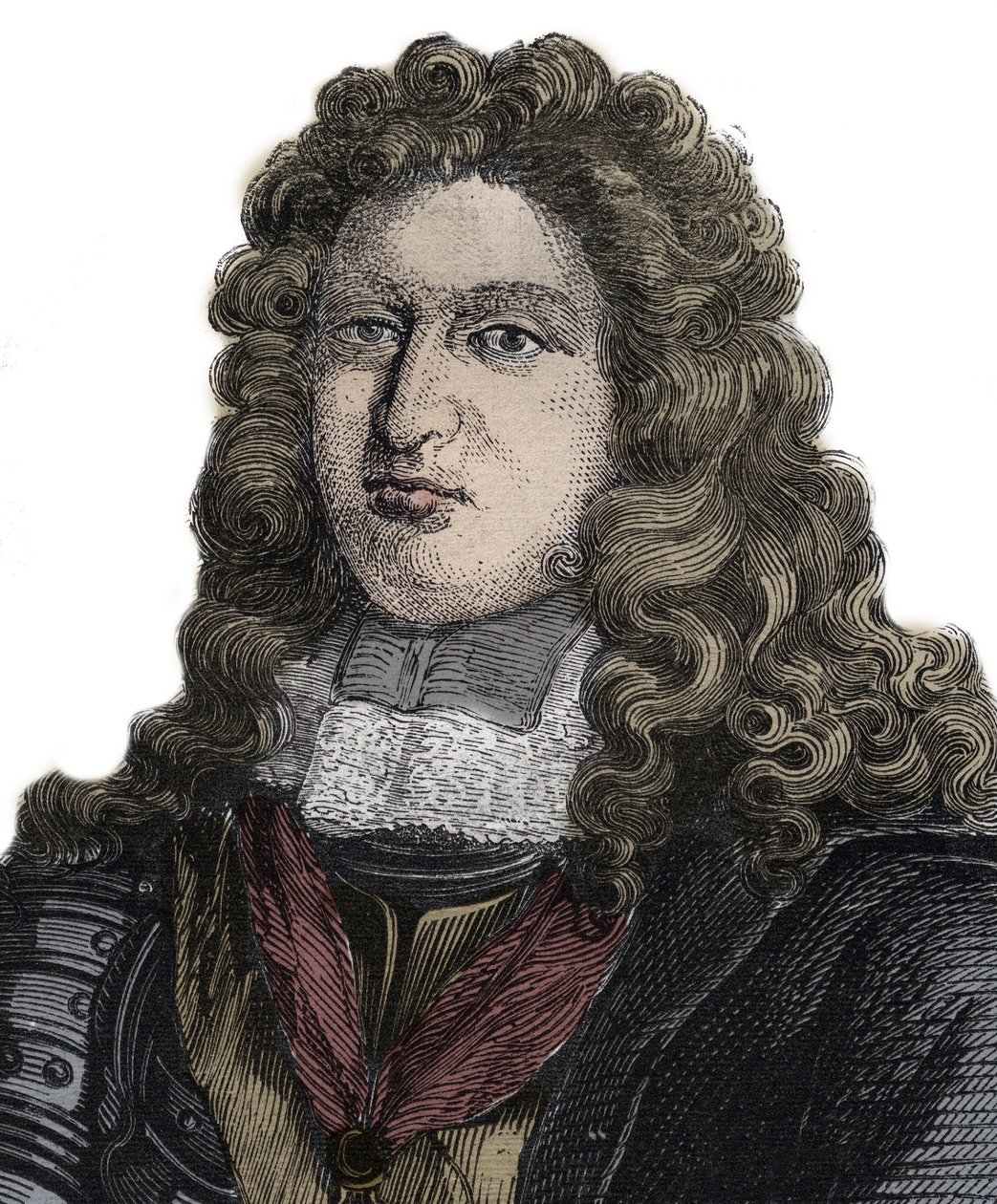 Portrét Charlese Auguste de La Fare Comte de Laugères (1644-1712), francouzský básník od Unknown artist