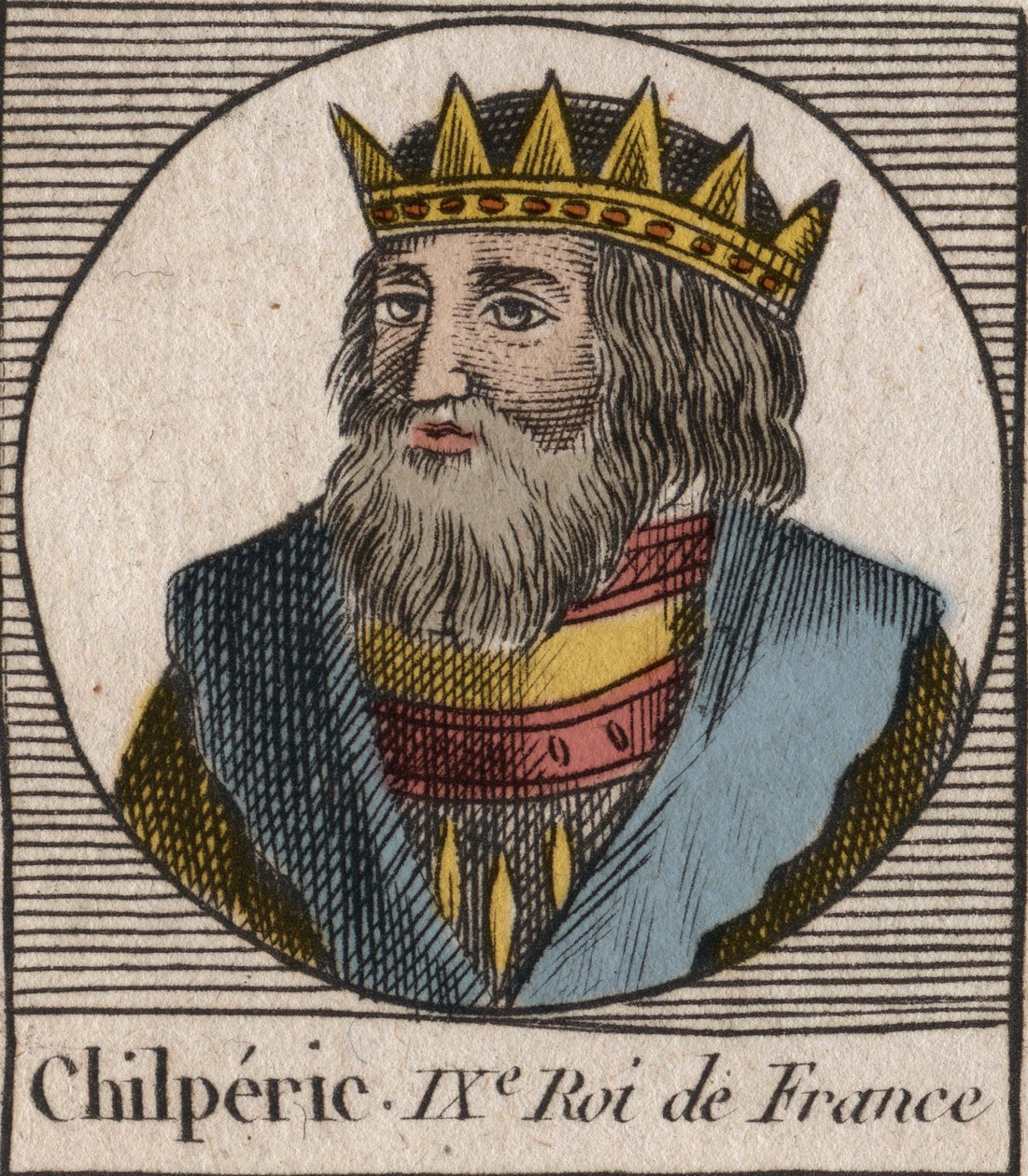 Portrét Chilperika I od Unknown artist