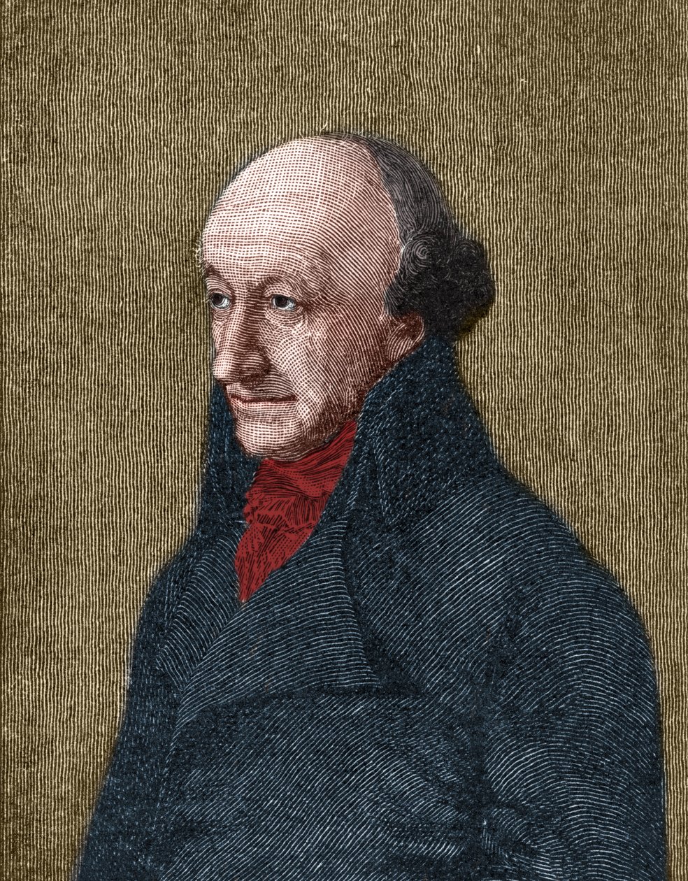 Portrét Christopha Martina Wielanda (1733-1813) německý básník, překladatel a editor. od Unknown artist