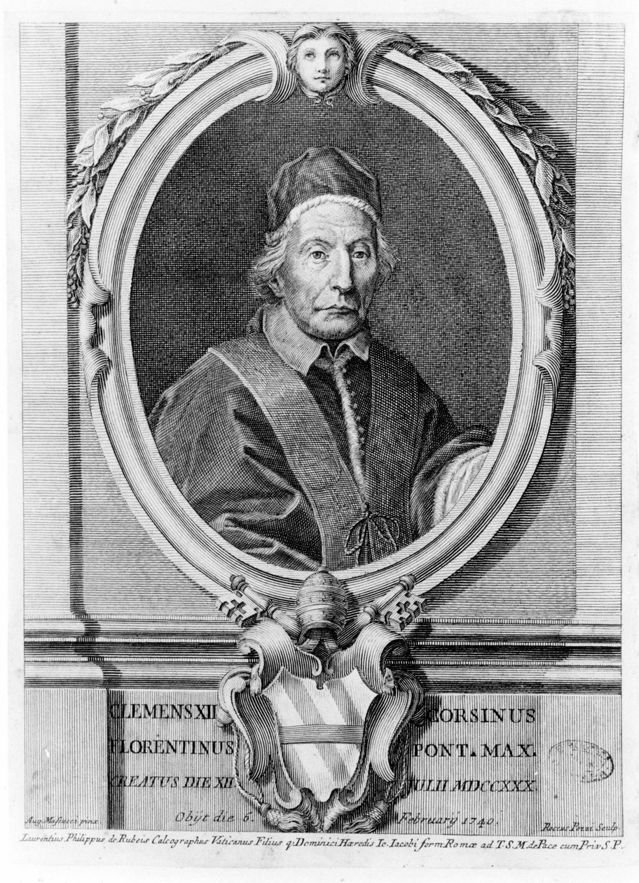 Portrét Clémenta XII. (1652 - 1740). od Unknown artist